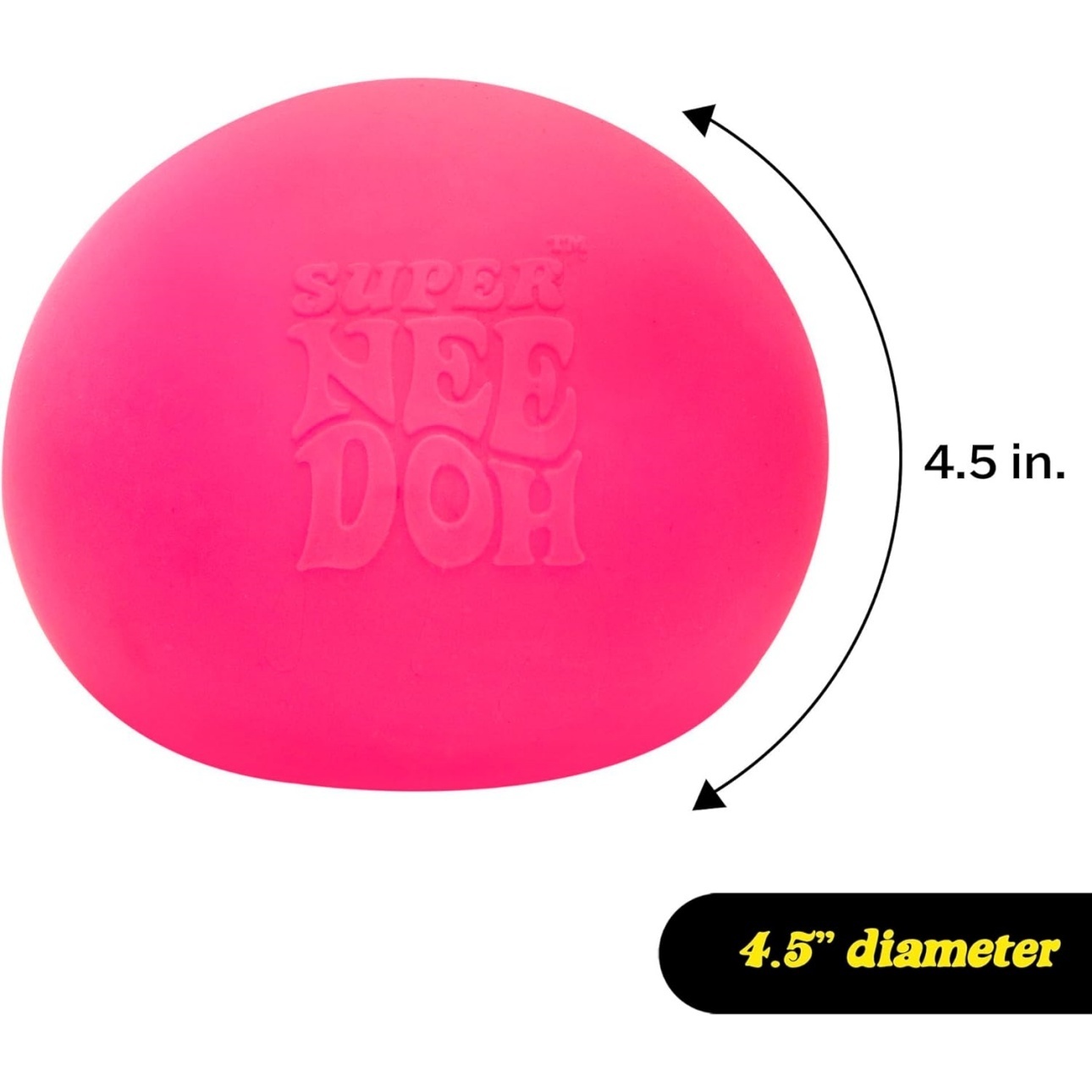 Super NeeDoh - Jumbo Stress Ball - 4.5'' - Assorted - Image 3