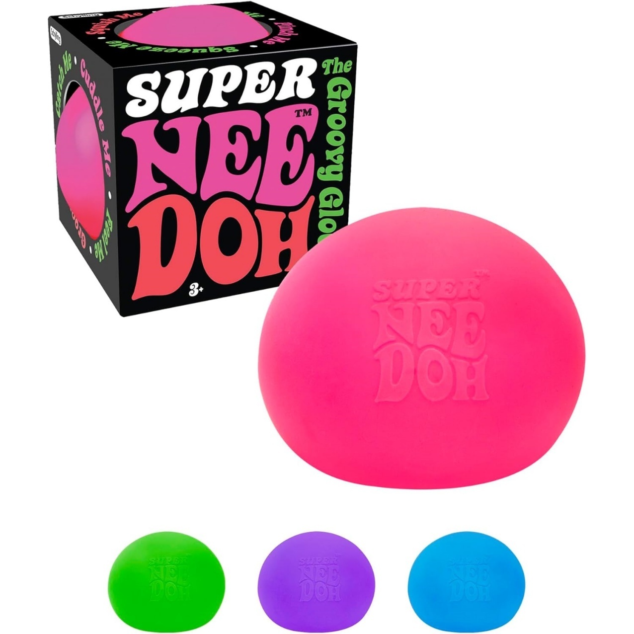 Super NeeDoh - Jumbo Stress Ball - 4.5'' - Assorted